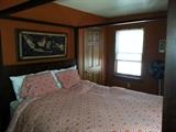 Mahogany canopy bed with mattress & boxspring $1200.00