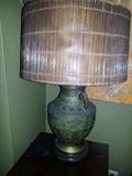Cloisonne enameled table lamp $65.00