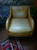 Carmel Brown Leather club chair $350.00