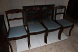 4 Vintage refinished chairs