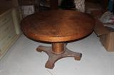 Oak 4' round table
