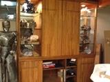 Oak entertainment curio