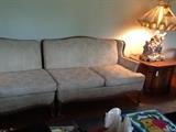 Wood framed 2 piece sectional