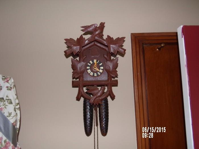 Vintage Black Forest Cuckoo Clock Herbert Triberg West Germany
