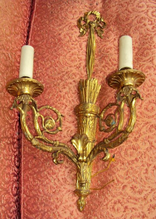 There is a pair of these sconces that came from a Newport Mansion by way of a Barrington Estate!