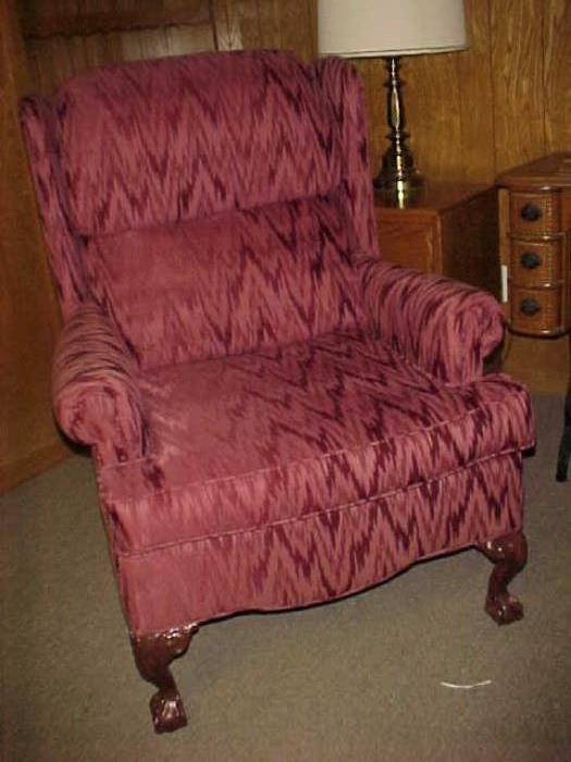 Burghundy Upholstered Chair
