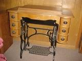 Antique Sewing Machine Cabinet