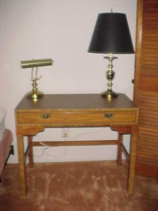 Small Desk & Lamps