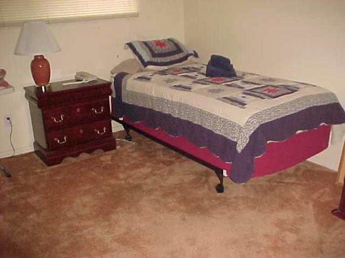 Nightstand & Twin Size Bed