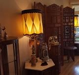 Retro Lamp, Beer Steins, Italy Made Victorian Cradle Princess Phone