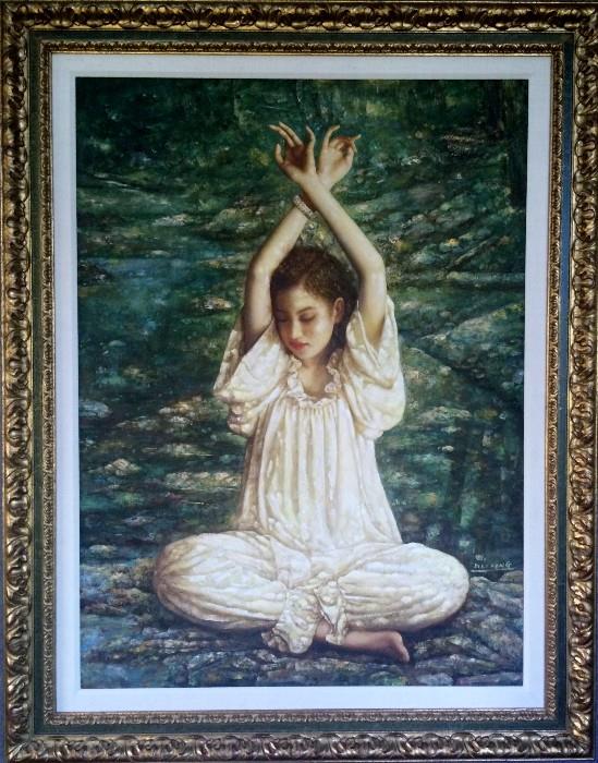 Artist: De Li Feng
Type: Original Oil on Canvas
Description: Untitled (Wentworth Stock# LIFE-0289-F)
Measurements w/o Frame: 38" Width X 51" Height
Frame is included