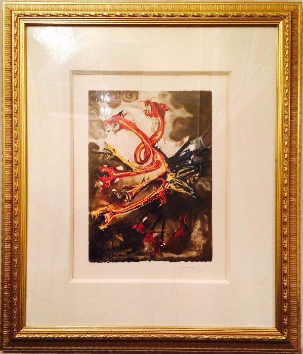 Artist: Salvador Dali
Type: Signed and numbered
Frame is included