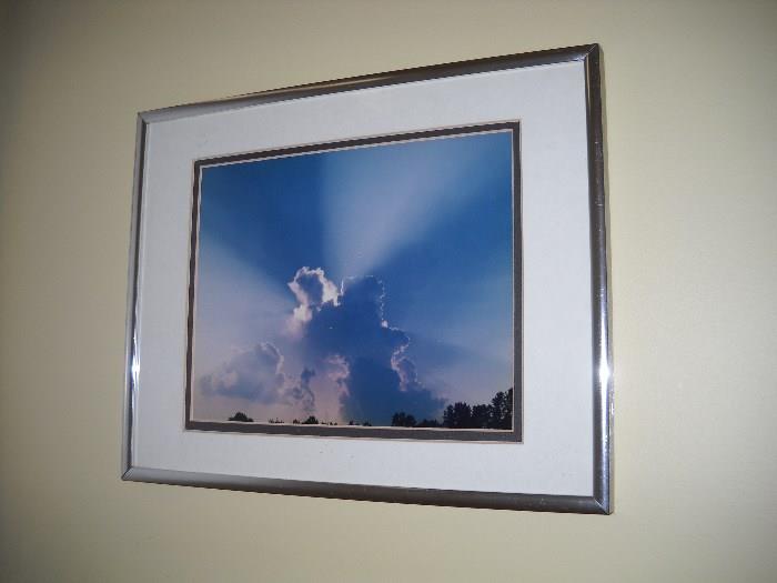 Small uplifting print framed and matted - 