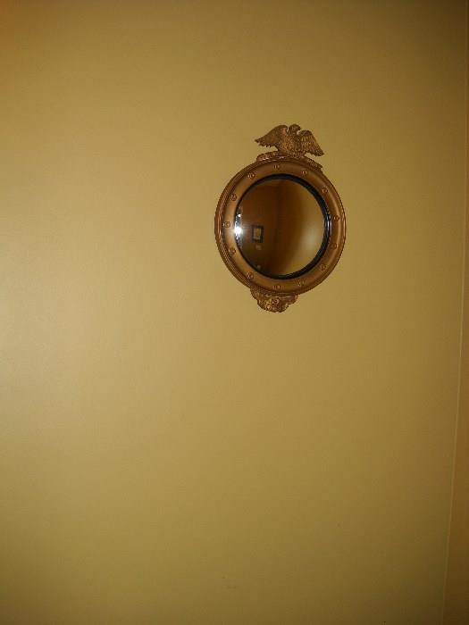 Lovely small convex eagle mirror