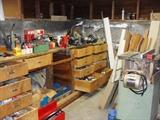 Workshop filled with stuff with which to fix your house.