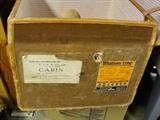 Detail of steamer trunk.