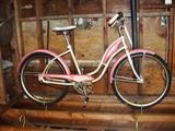 Vintage "ROADMASTER" cruiser bicycle. A little air in the tires, and off you go...