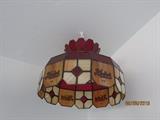 STAINED GLASS HANGING LAMP