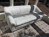 WHITE LEATHER SOFA