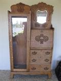 ANTIQUE OAK SECRETARY DESK