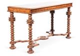 Hand carved console table