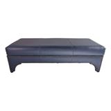 Nathan Turner Leather Bench in Blue