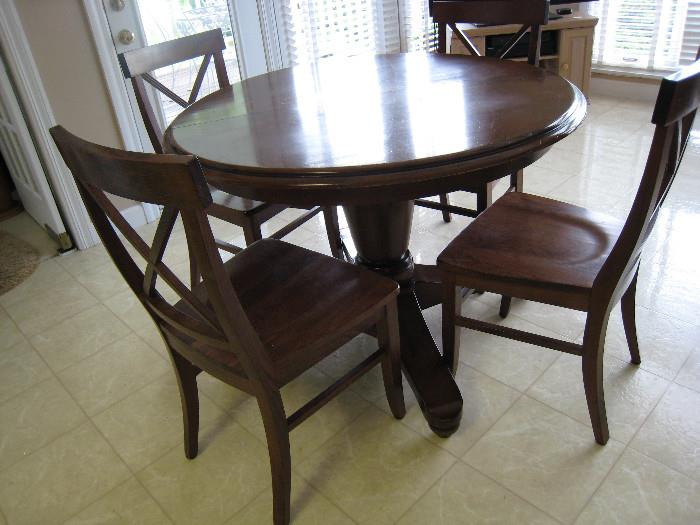 Darkwood Round Table and Chairs (Kitchen/ Game Room)