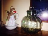 Sock Monkey, Pitcher with Bowl, Glassware