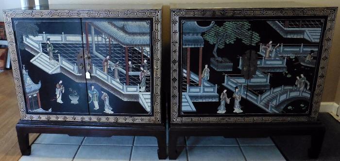 Lovely Chinese cabinets on stands. 