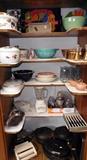 Lots of vintage in this cupboard!