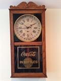 Coca Cola Advertising Clock Seth Thomas Regulator