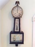 New Haven Banjo Clock with Reverse Ship Painting