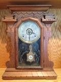 Custom Made Clock. Made to look like The Synagogue in Budapest with Hebrew Numerals and Star of David Pendulum.