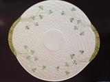 Belleek Basket Weave and Clover Plate