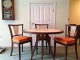 Modern Round Table and Four Chairs