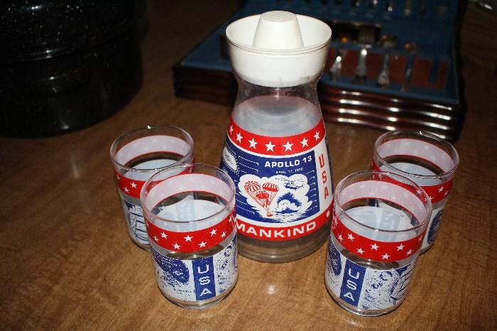 All American Juice Bottle & Glasses (Tang)