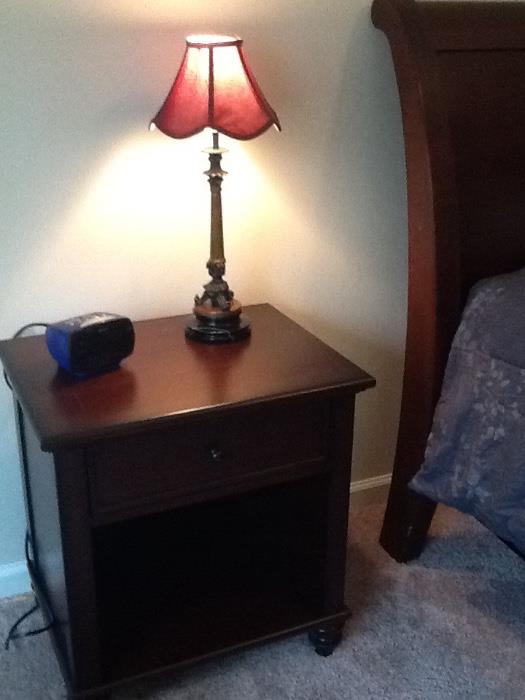 One of two Pottry Barn night stands