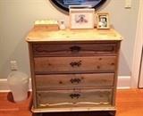 Pine three drawer chest