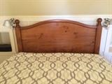 Terrific Queen headboard and mattress set 60 w x 83 long