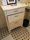24x15x33 high marble topped three drawer chest - terrific storage for a bath or.....