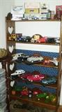 model cars and shelf