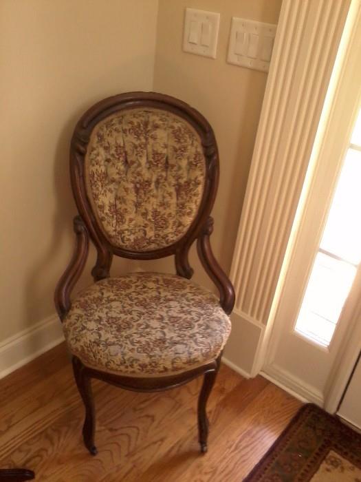 100 yr. old victorian parlor chair