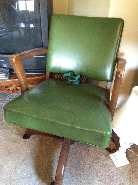 Antique Adjustable Swivel Office Chair