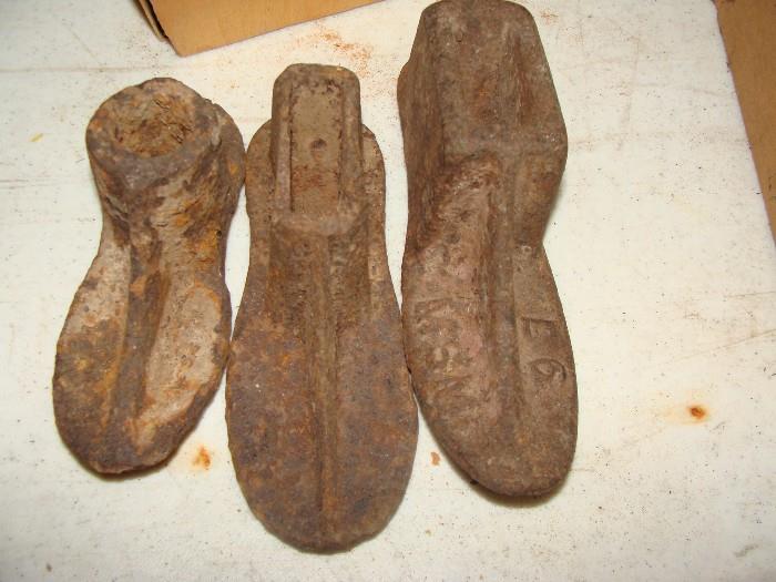 Antique iron shoe lathes
