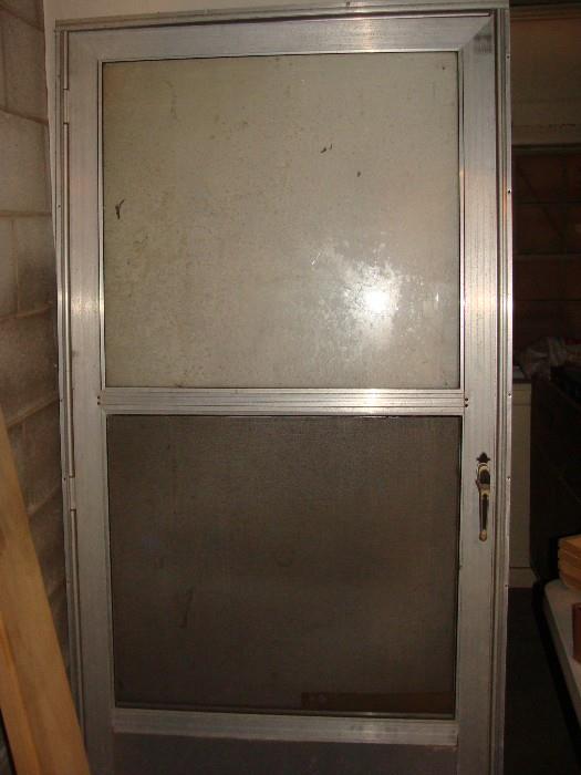 Large glass and metal door