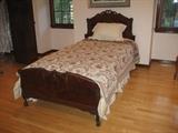 Antique Bedroom Set, twin beds and there are two.  Beautiful wood work on these.