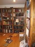 Books, Books and more Books.  Cookbooks, Travel Books and Piloting Books.  And the Bookshelves are for sale also.