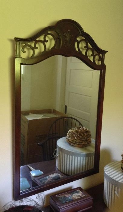Wall mirror for vanity