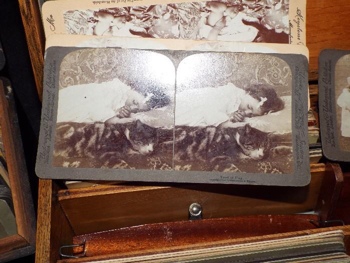 100'S OF ANTIQUE STEREOCARDS AND VIEWERS