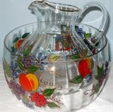 Hand Painted Pitcher and Bowl Set